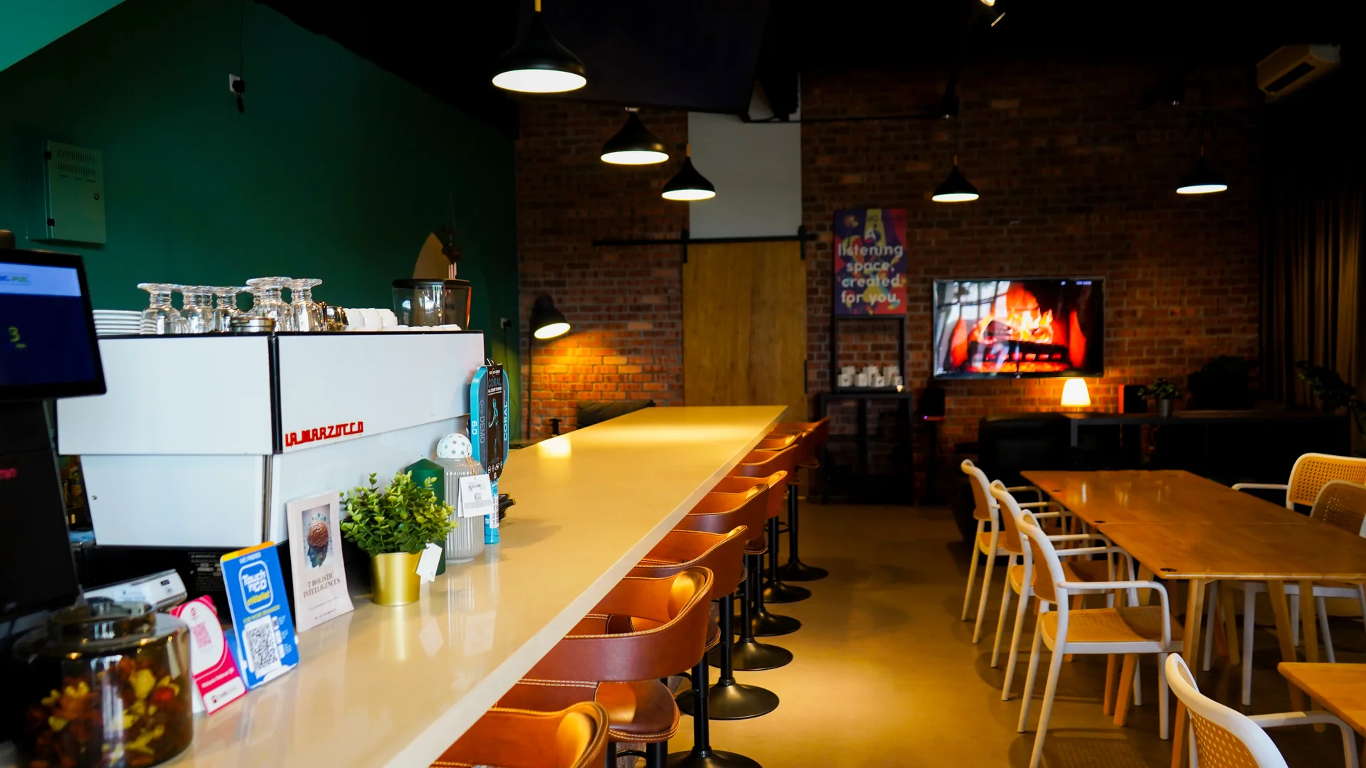 Event space and dining at Audio Haus